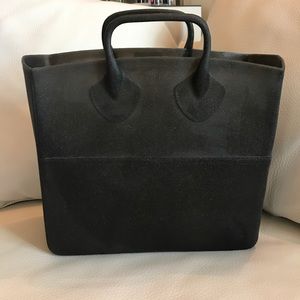Authentic FURLA Rubber Tote. Grey/Gold Glitter